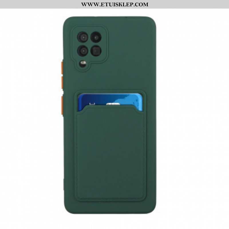 Etui do Samsung Galaxy M12 / A12 Silikonowy Uchwyt Na Kartę